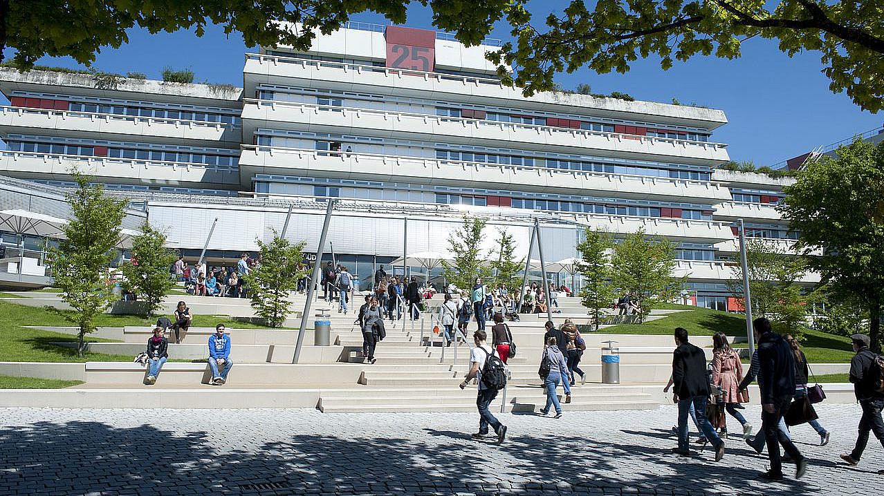 The south entry of the Ulm University