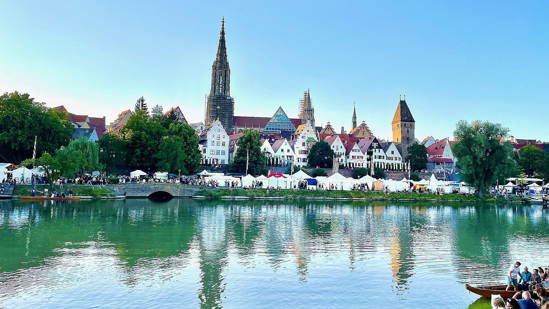 Danube with Ulm Minster in the background