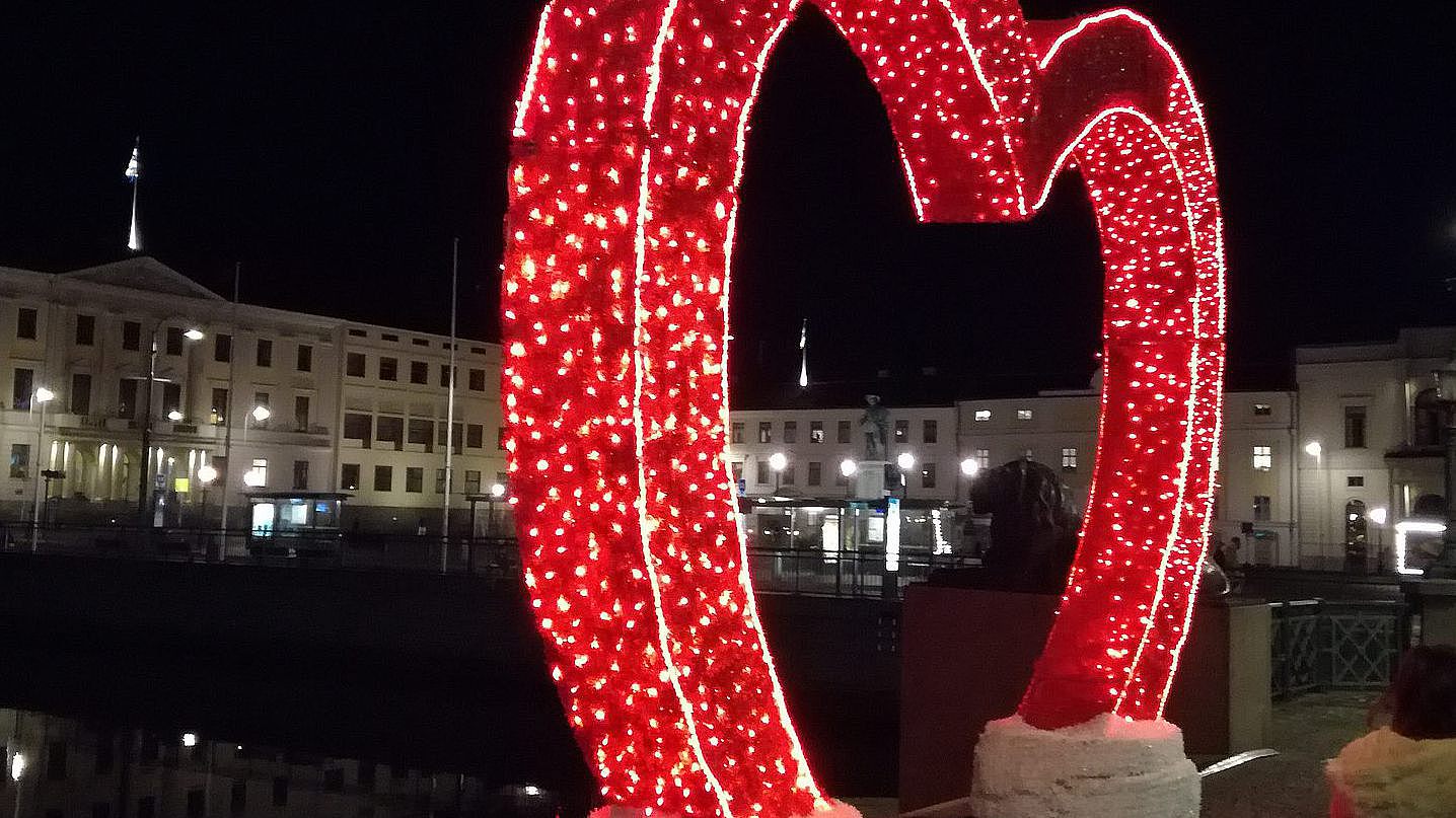 Beleuchtung in Göteborg im Winter