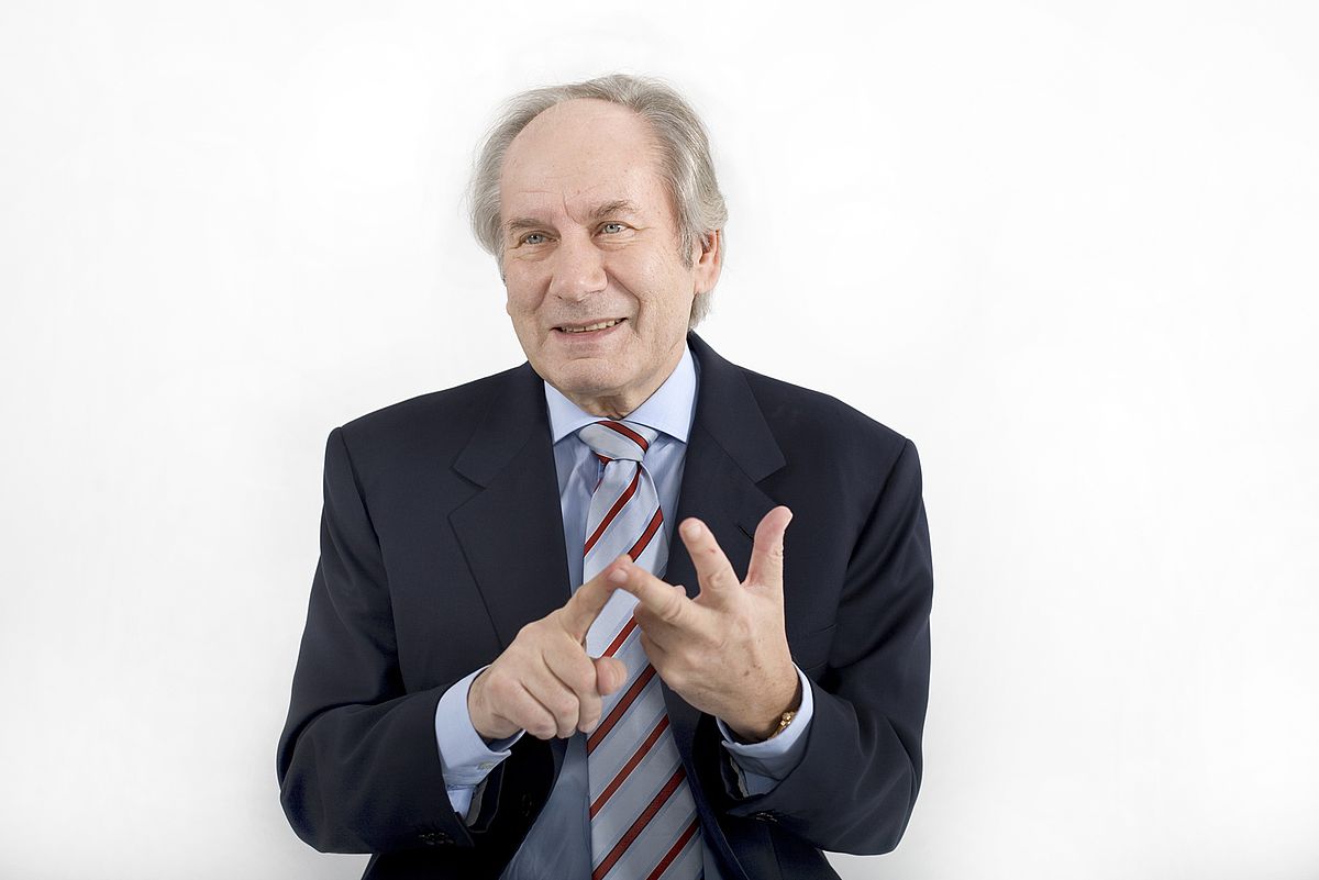 Prof. Dr. August Wilhelm Scheer, Präsident des Branchenverbandes Bitkom und Vizepräsident des Bundesverbands der Deutschen Industrie (BDI), einer der Hauptredner der Konferenz (Foto: BITKOM)