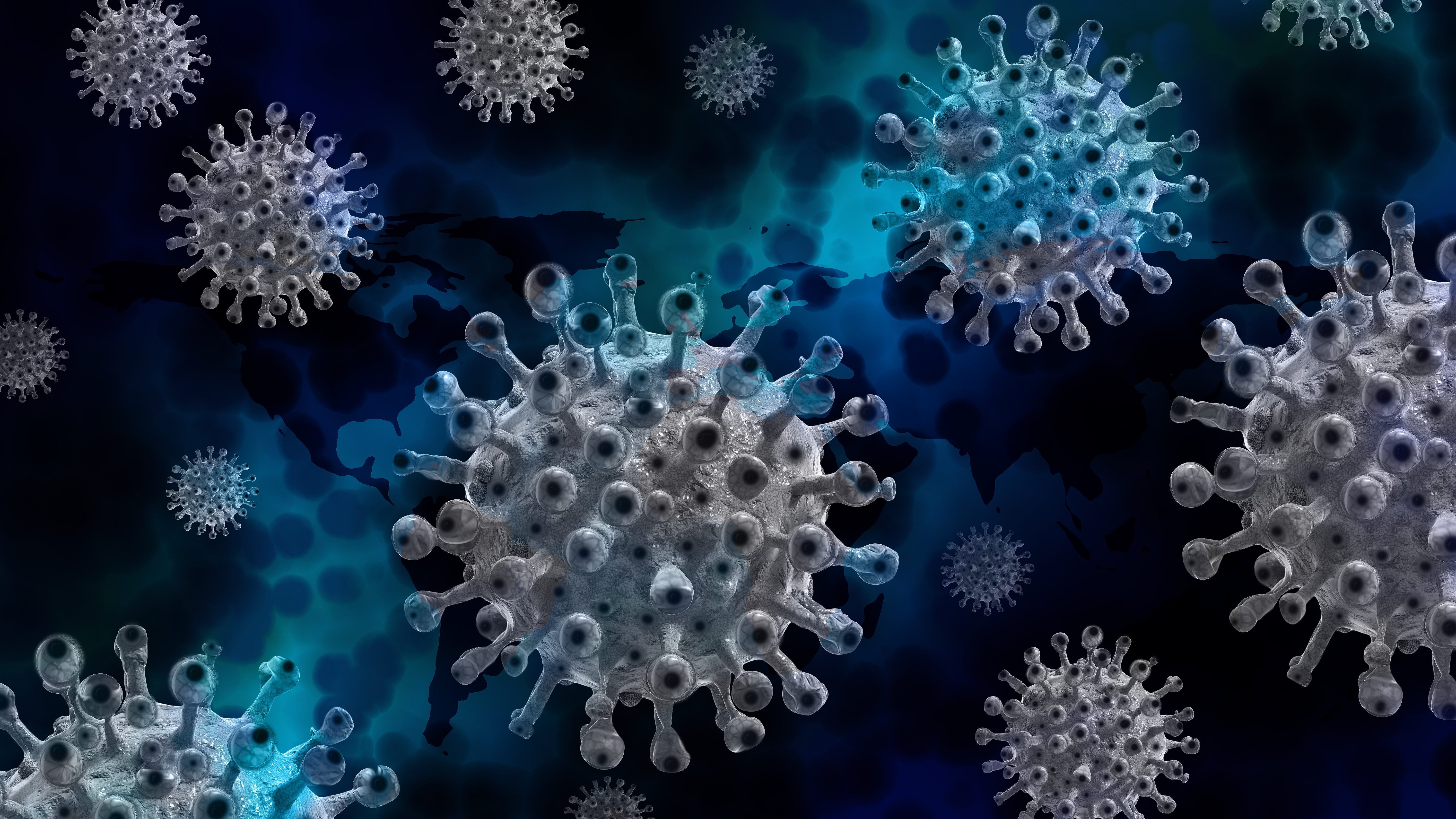 Schaubild des Coronavirus