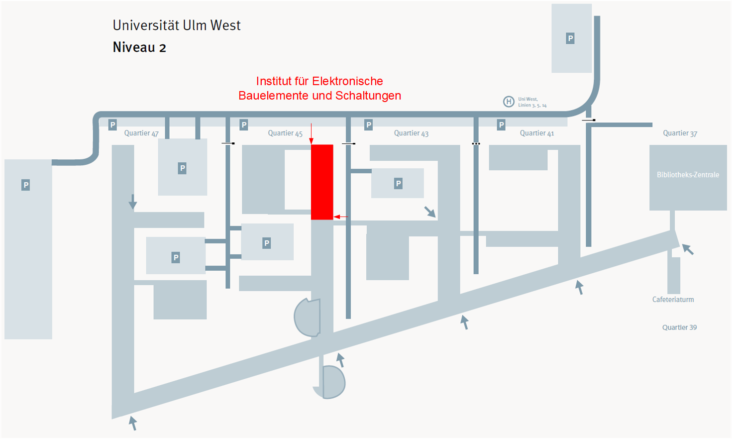 Detailed directions to the institute at university west.