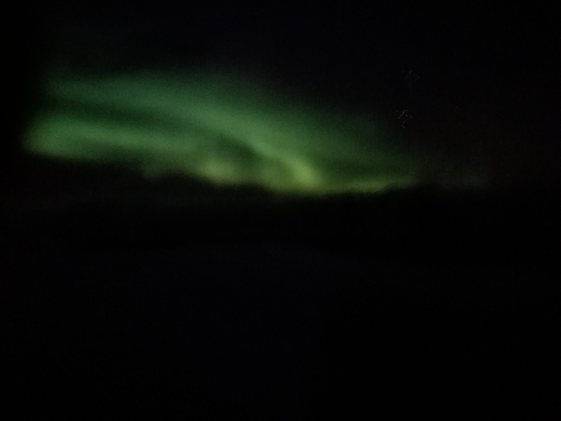 Polarlichter in Lappland bei Nacht