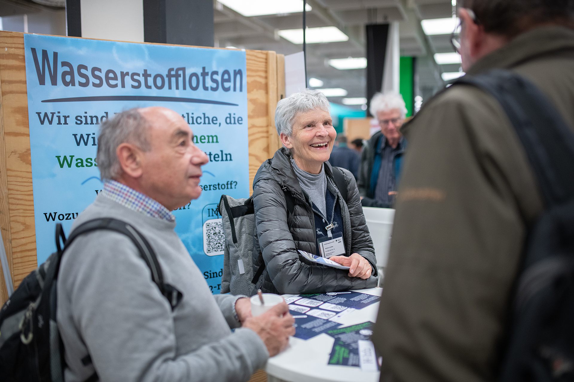 Wasserstofflotsen am Stand